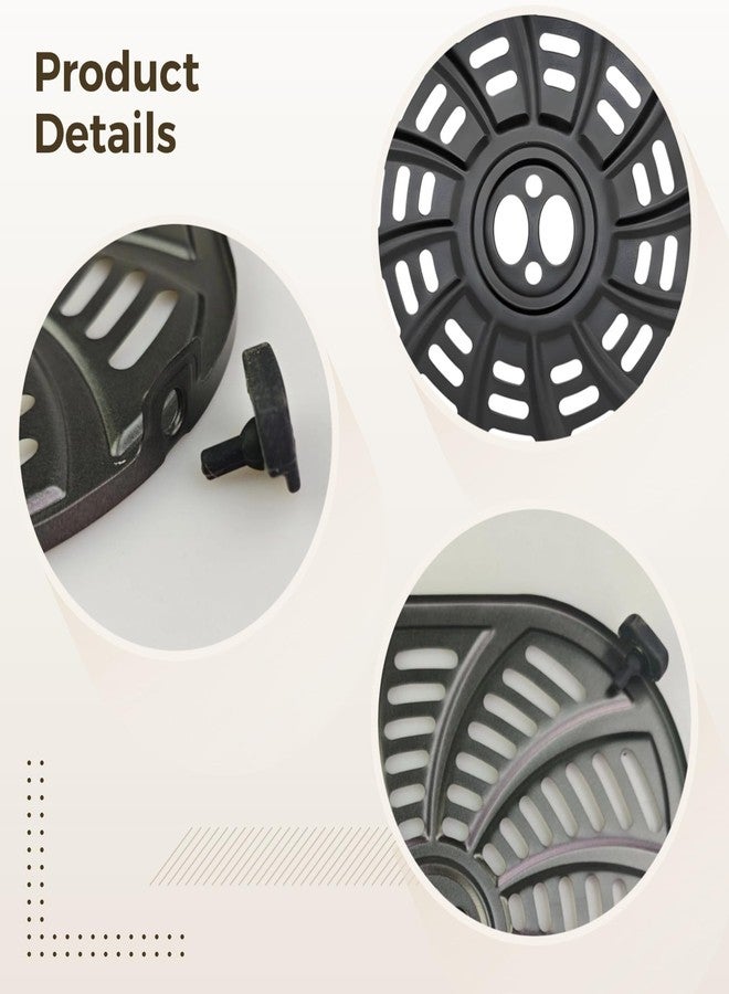 Varku Air Fryer Grill Pan for Gourmia GAF798 7QT GAF716 Air Fryer, Food Grade Nonstick 8.97''*8.97'' Air Fryer Replacement Parts Accessories Rack Tray Grill Plate Crisper Plate，Dishwasher Safe - Image 3